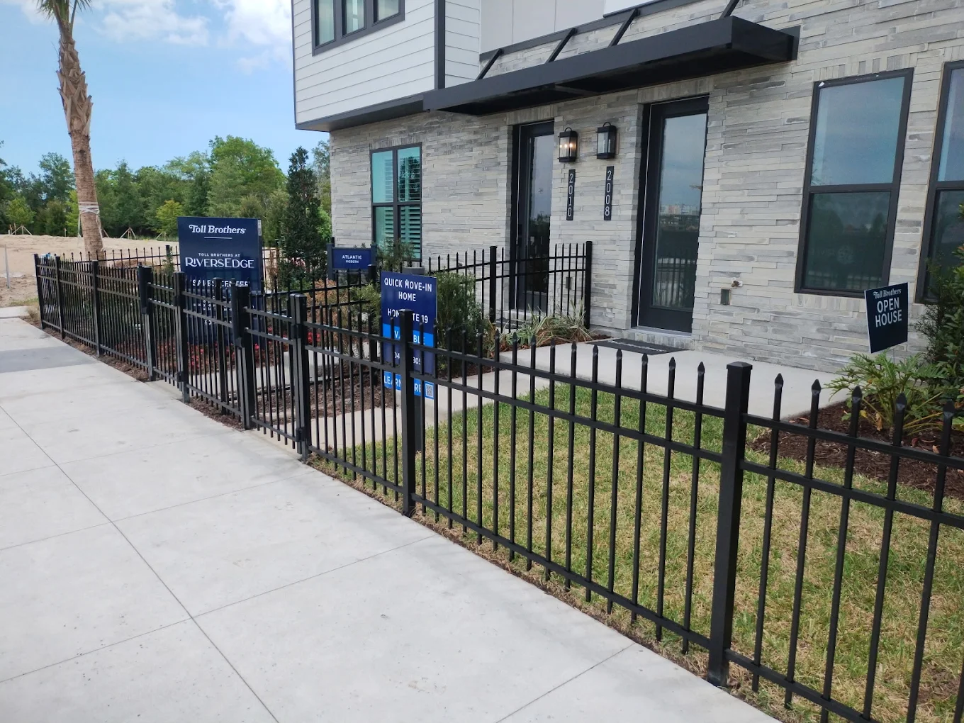 Recent fence installation